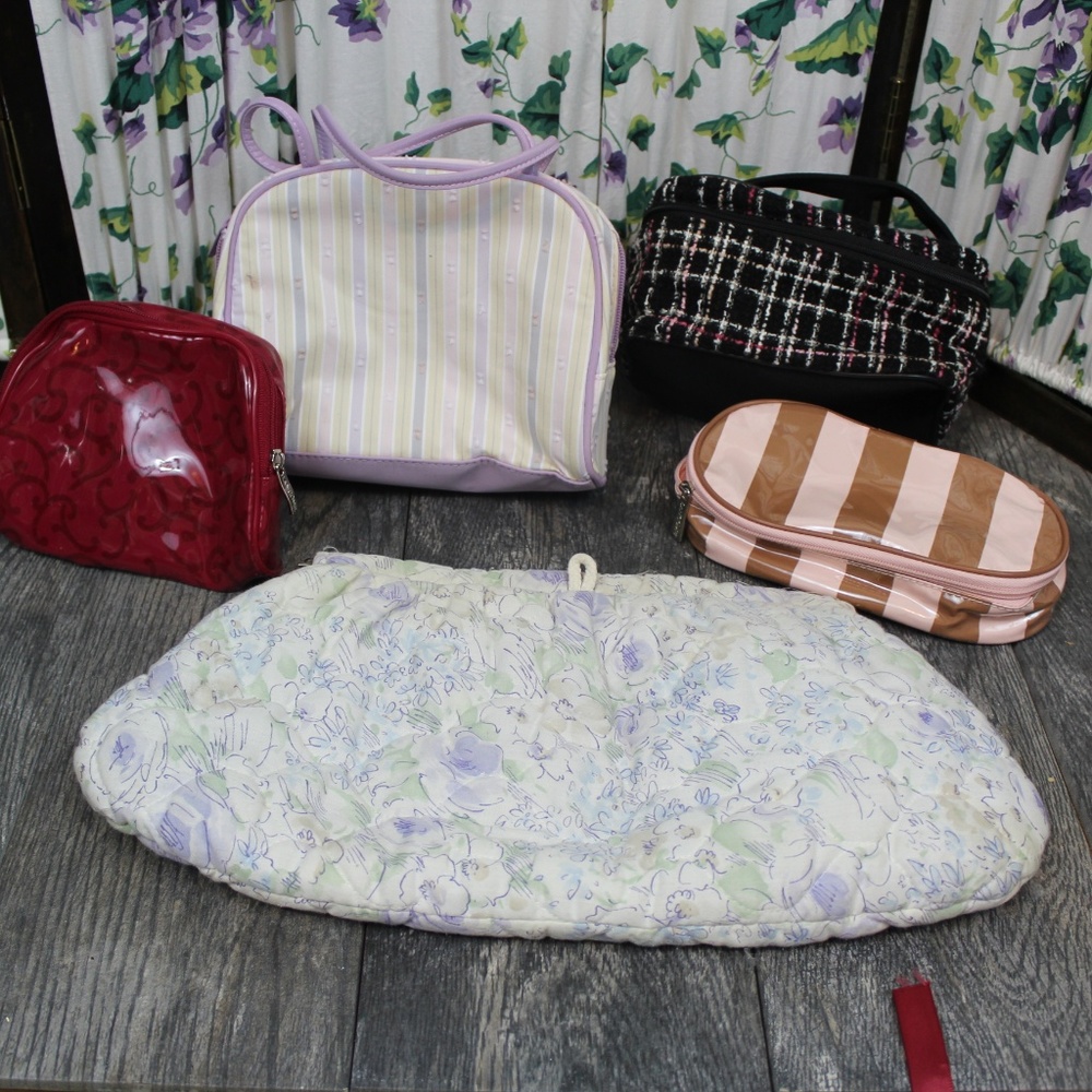 Set of 5 vintage makeup and lingerie bags-Tibor - Picture 2 of 4
